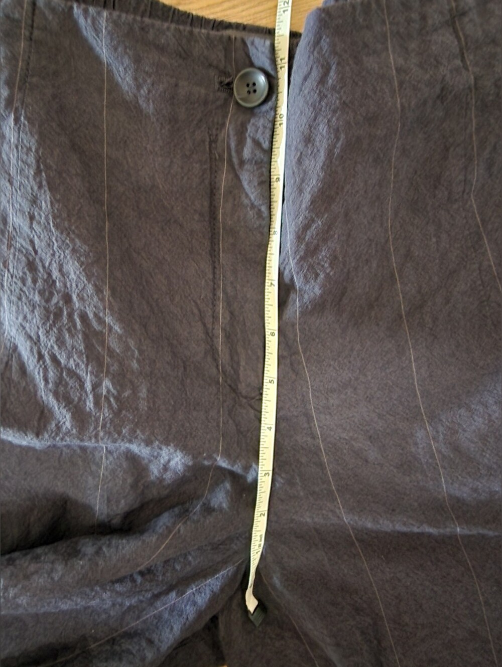 $289 OSKA 3 Barrel Wide Leg US 14 EUROPE MADE Pinstriped Cotton Baggy Pants 522 - Picture 10 of 13